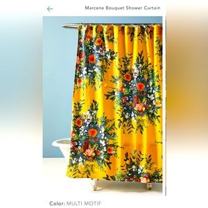 ANTHROPOLGIE Marlene Bouquet Shower Curtain (72x72) STILL in stores for $78!